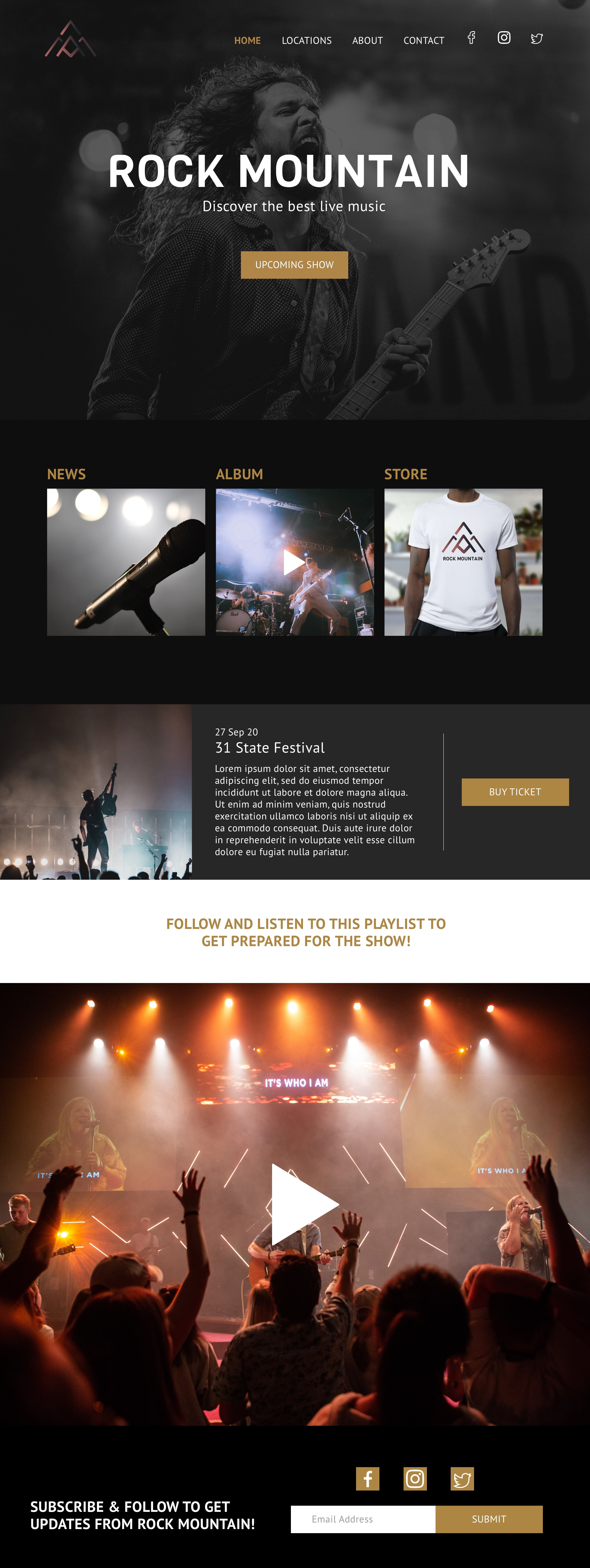 Band Website